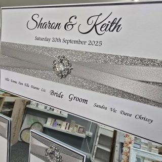 Stunning on the day Wedding Stationery in Silver, Grey and White. 
#weddingstationery #tableplan #tablenumbers #placecards #silver #grey #white #embellishment #weddinginspiration