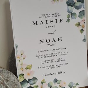Eucalyptus wedding invitations